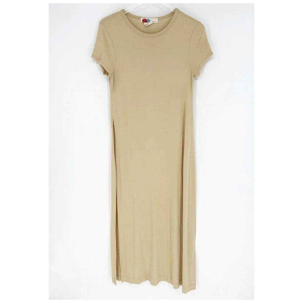 Free People Beach Tulip Tunic Top Women's S Tan Boho